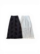 画像1: Floral Embroidery Cotton Long Skirt (1)