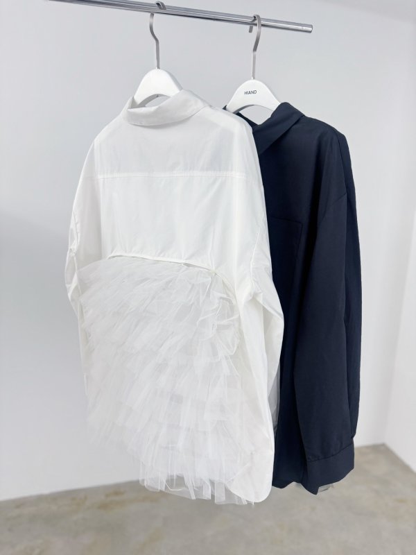 画像3: 限定予約販売★Detachable Tulle Back Design Shirt (3)