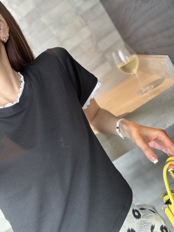 画像10: Frill Layered Compact T-shirt (10)