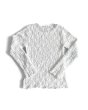 画像2: Crochet Texture Long Sleeve Top (2)