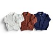 画像1: Crochet Zip Knit Cardigan (1)