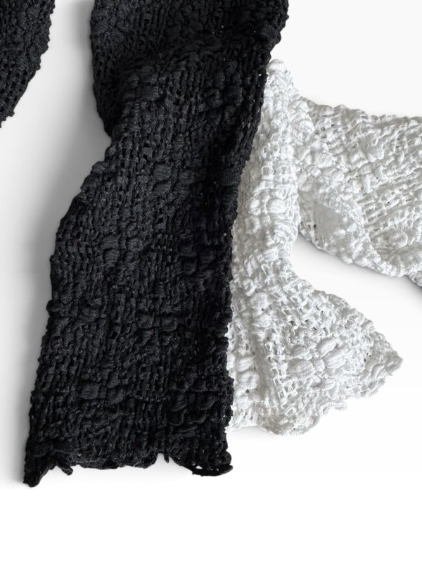 画像3: Crochet Texture Long Sleeve Top (3)