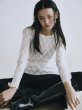 画像9: Crochet Texture Long Sleeve Top (9)