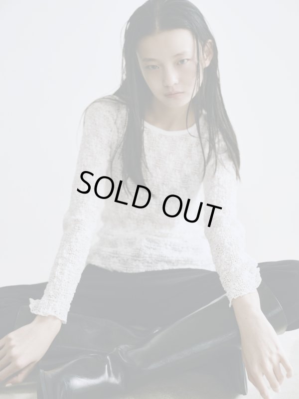 画像9: 限定受注販売★Crochet Texture Long Sleeve Top (9)