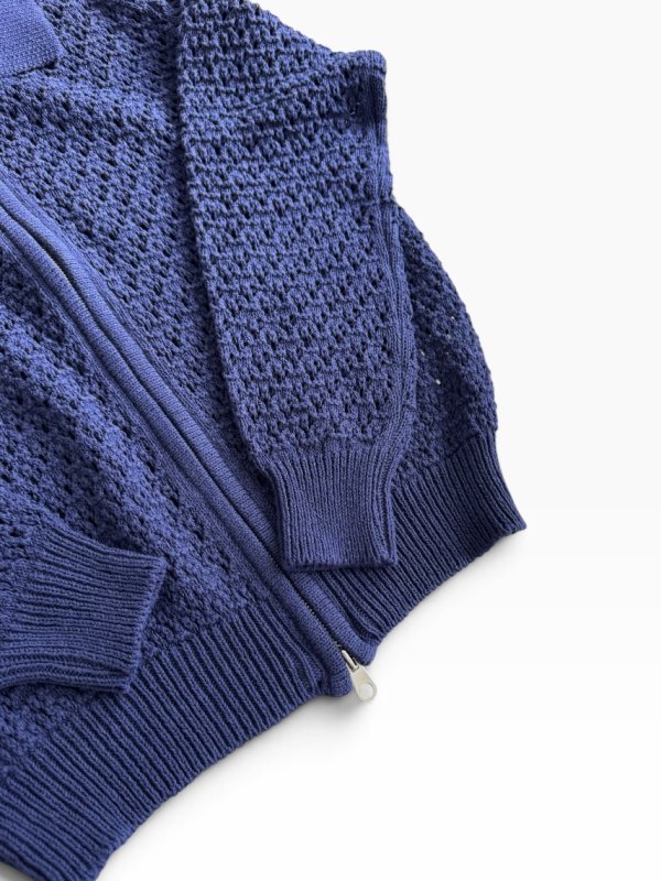 画像3: Crochet Zip Knit Cardigan (3)