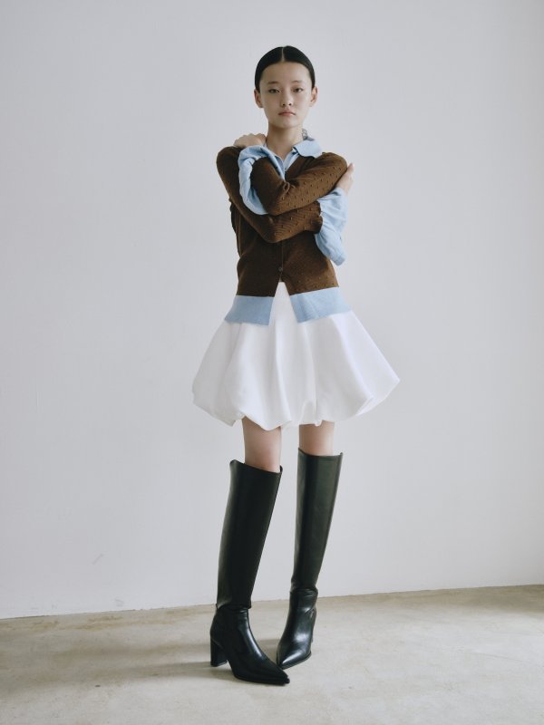 画像7: Volume Flare Mini Skirt (7)