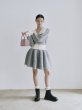 画像6: Contrast Collar Boucle Knit Cardigan (6)