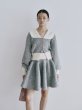 画像7: Contrast Collar Boucle Knit Cardigan (7)