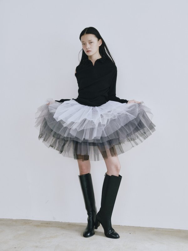 画像9: Frill Neck 3way Knit Pullover (9)