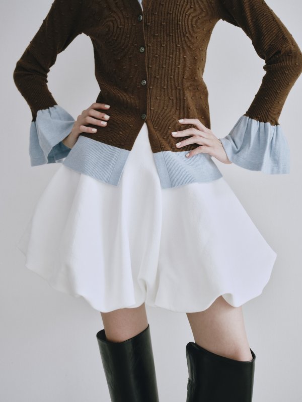 画像6: Volume Flare Mini Skirt (6)