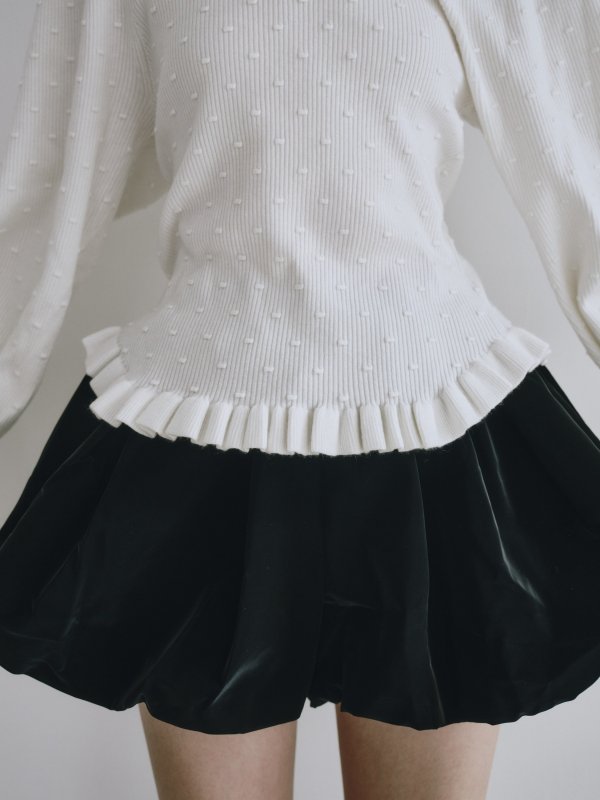 画像6: Frill Design Knit Pullover (6)