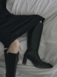 画像4:  ポインテッド7cmヒールロングブーツ (4)