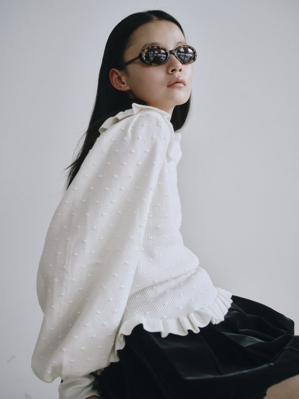画像8: Frill Design Knit Pullover (8)