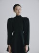 画像11: Puff Sleeve Flare Knit Dress (11)
