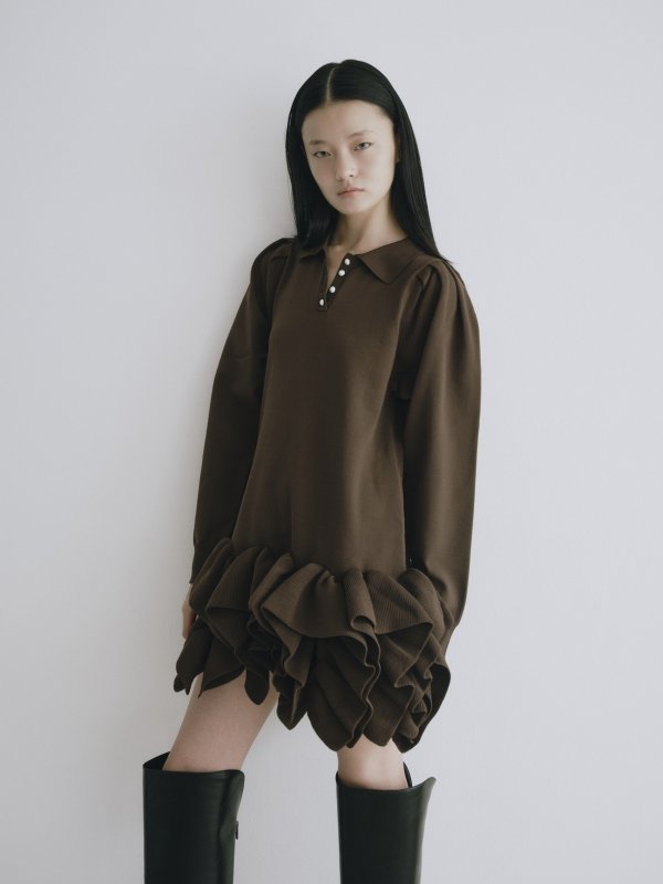 画像22: Neｗ Ruffled-Hem Polo Dress (22)