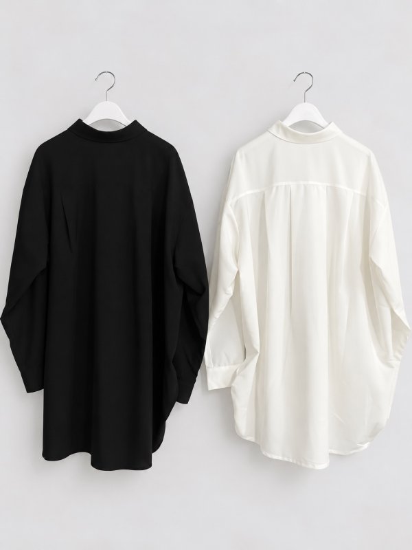 画像2: Twist Hem Tuck Shirt (2)