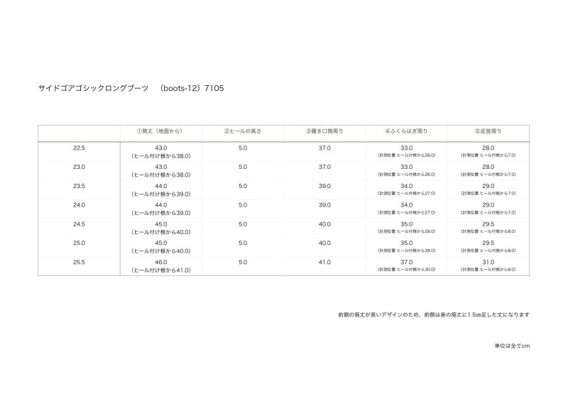 画像7:  サイドゴアゴシックロングブーツ (7)