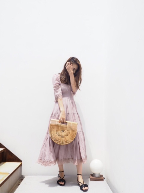 シフォンピンクワンピース ｈｉａｎｄ