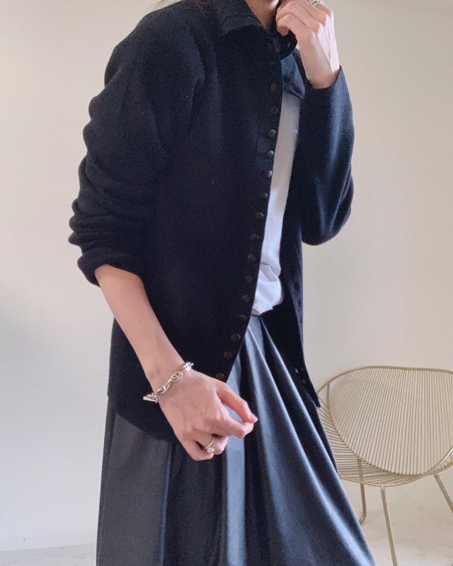 くるみボタンカーディガン - HIAND