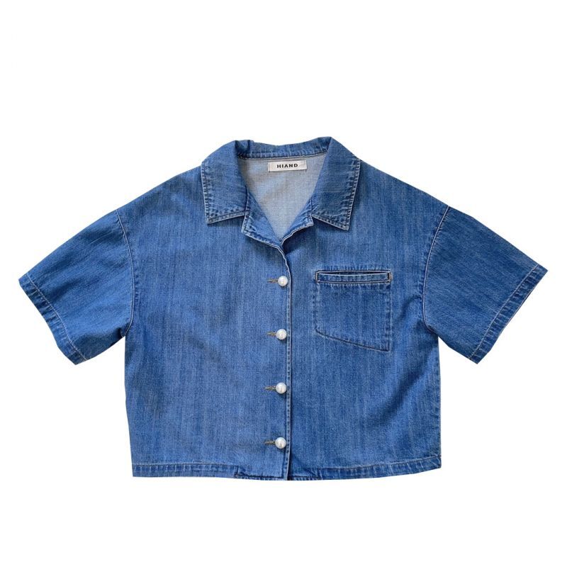 【値下げ】新品　未使用　【23AW】パールボタンデニム ジャケット