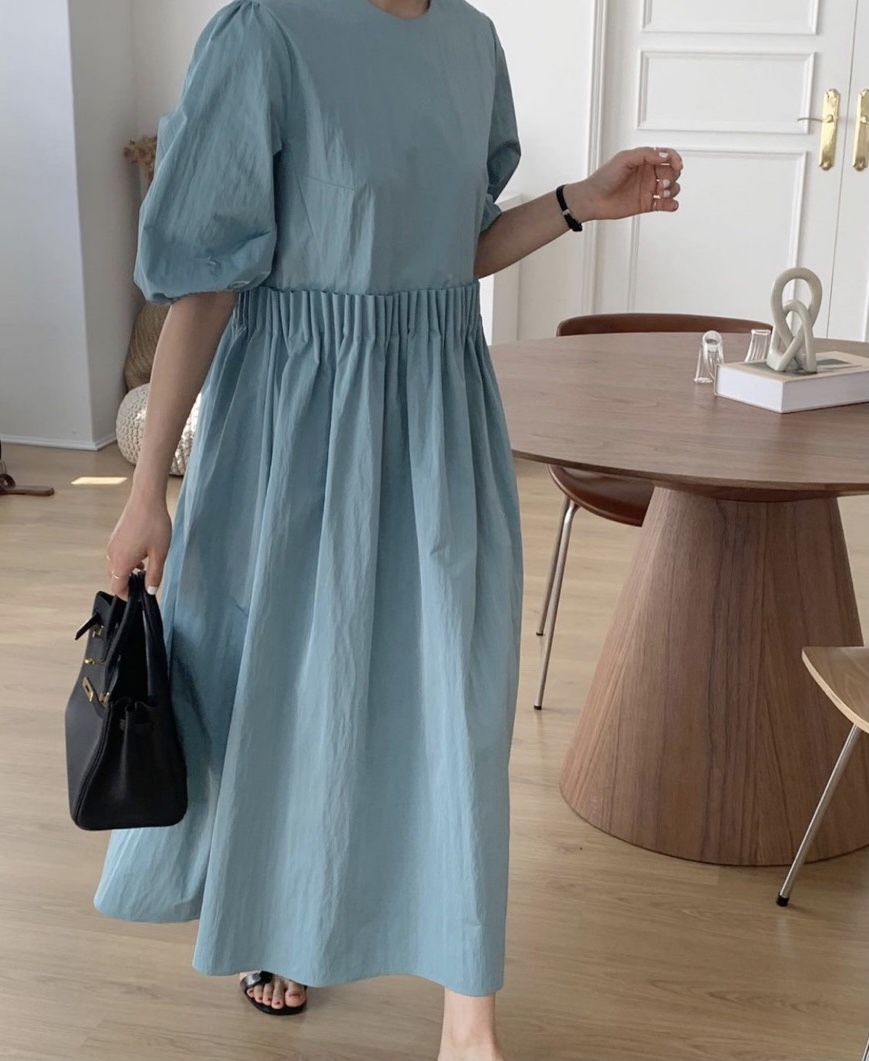 ウエストデザインロングワンピース ｈｉａｎｄ