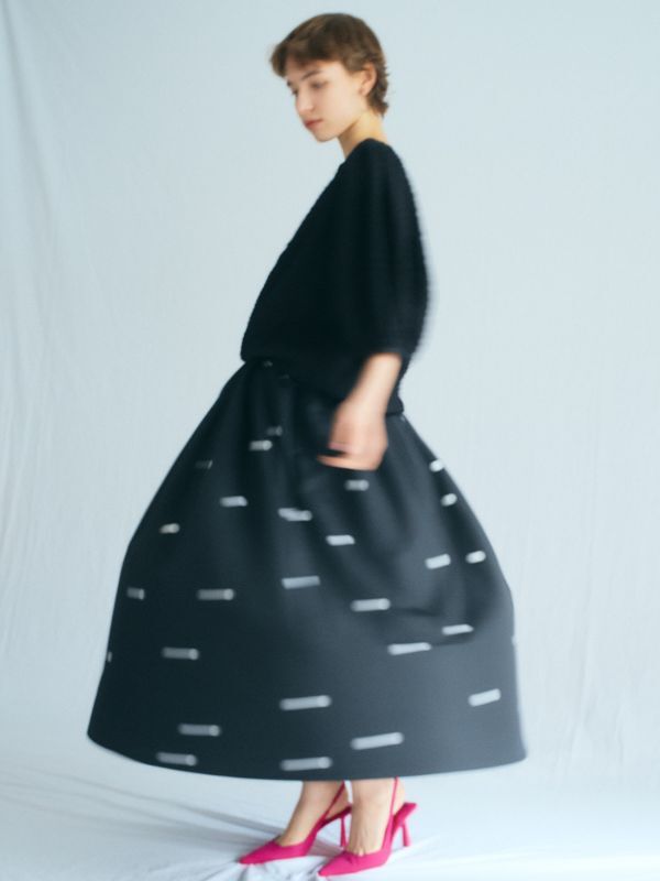 Dramatic dot skirt - ＨＩＡＮＤ
