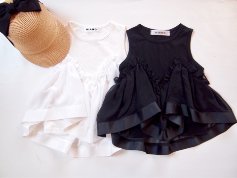 キッズ 裾フリルトップス hiand キッズ 裾フリルトップス hiand