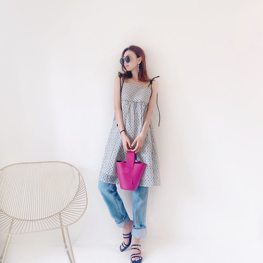 ストライプドットワンピース ｈｉａｎｄ